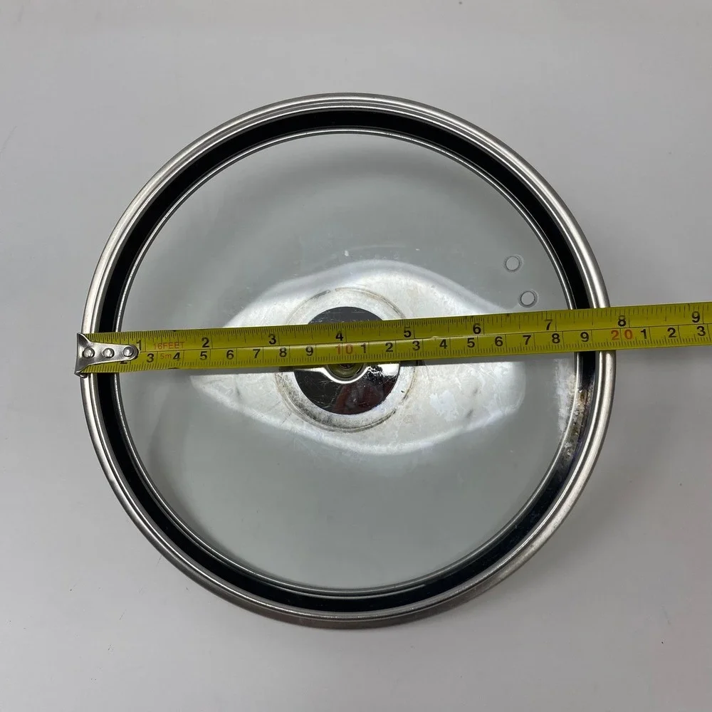 Scanpan Pot Pan Replacement Lid 7.75 Inch Clear Glass Stainless Steel‎ Good